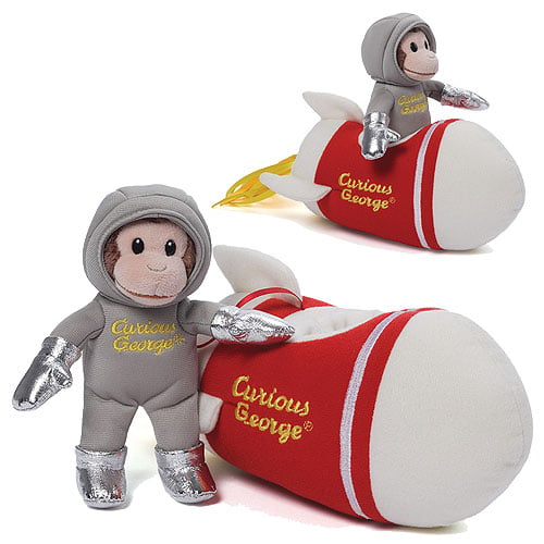Curious George Rocket Ship Plush with Sound